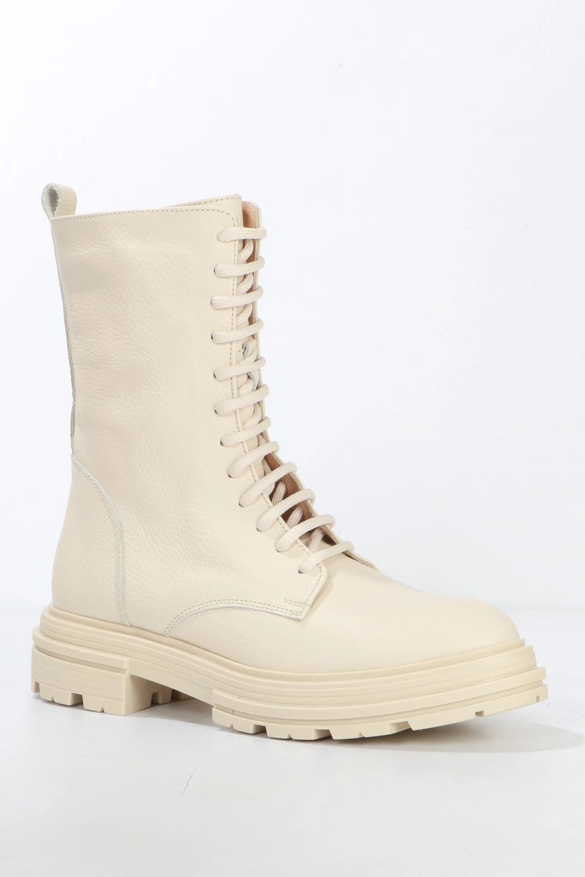 Hammer Jack Minas Hakiki Deri Minas Bej Outdoor Kadın Bot 455 2334-Z