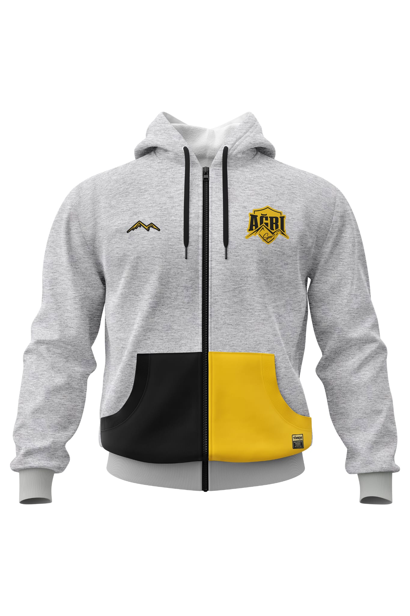 ağrı spor lisanslı tam fermuarlı Kapşonlu sweatshirt